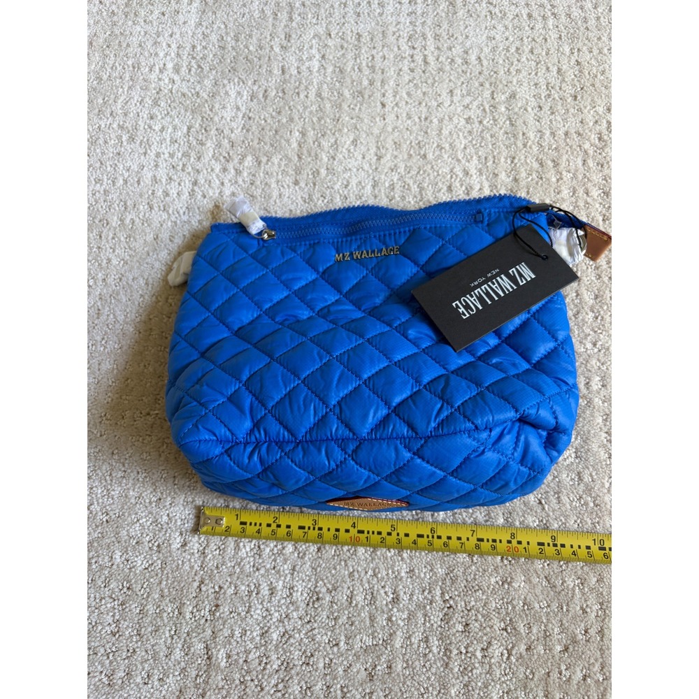 MZ Wallace Scout Crossbody Women XS True Blue NEW Quilted Nylon Bag